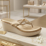 ladies wedge heel slipper 16206ls